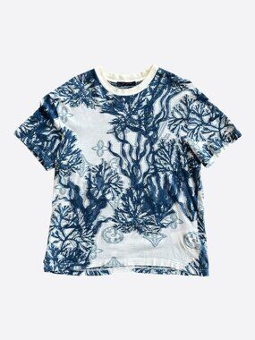 Louis Vuitton Blue & White Aquagarden Monogram T-Shirt